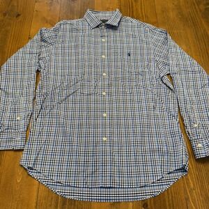 Polo Ralph Lauren Shirt Men XL Performance‎ Button Up Blue Check Plaid Quick Dry